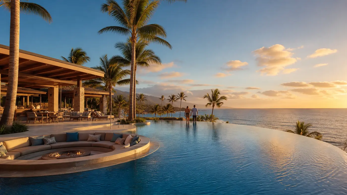 Oceanfront resort getaway